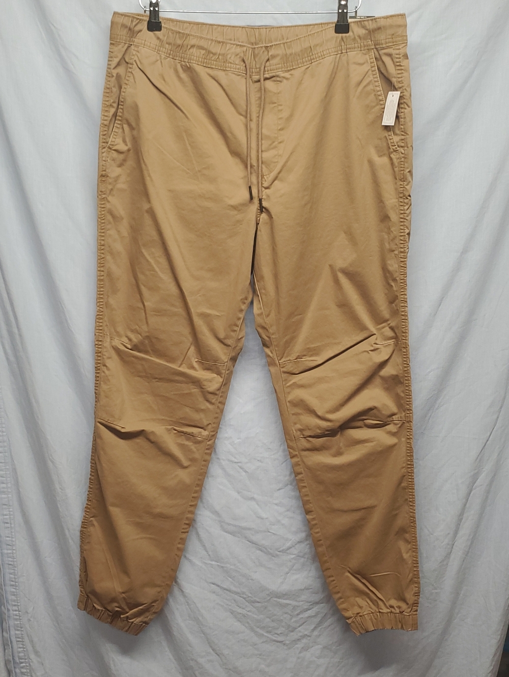 No Boundaries Men's Khaki Elastic-Waist Jogger Pants - 54